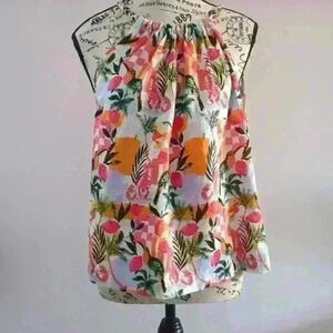 C&C CALIFORNIA | Women's Tropic  Narrow Banded Braided Neckline LinenHal…